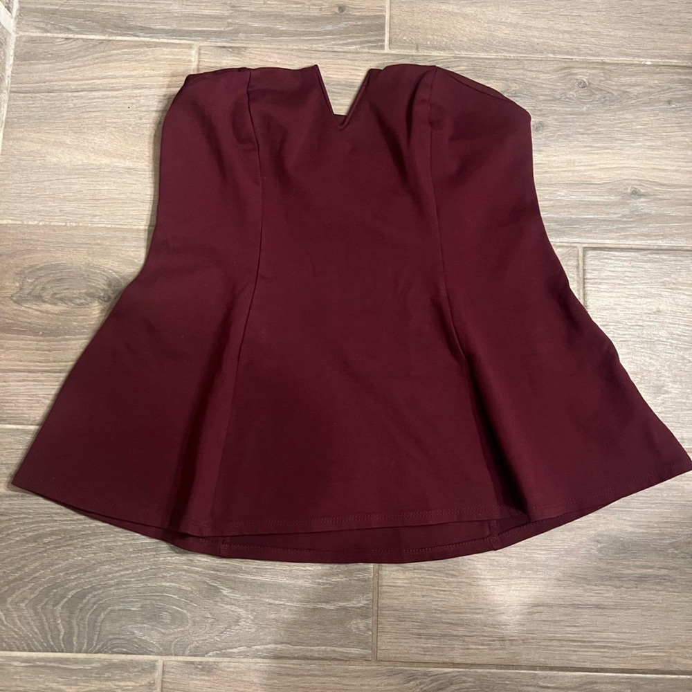 Silence + Noise Red Fit and Flare top